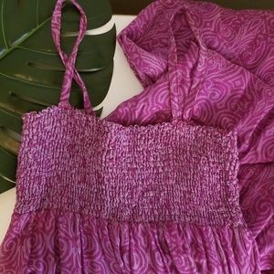 Ella Moss Maxidress with smocking Sz M